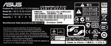 Обзор монитора ASUS VW225N